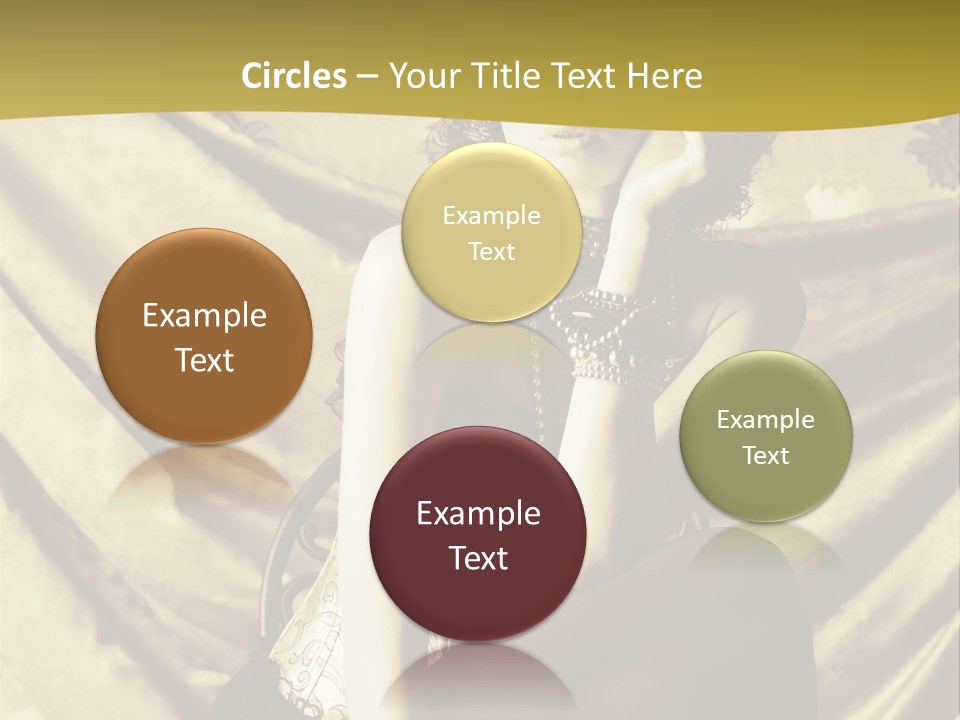 Lady Background Beautiful PowerPoint Template