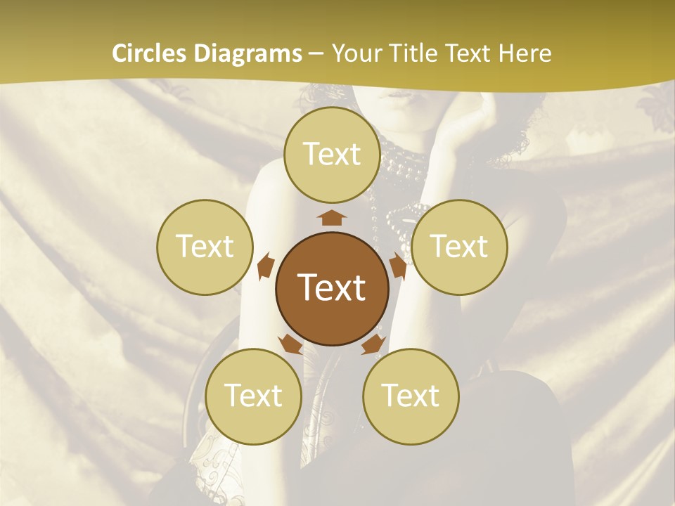 Lady Background Beautiful PowerPoint Template