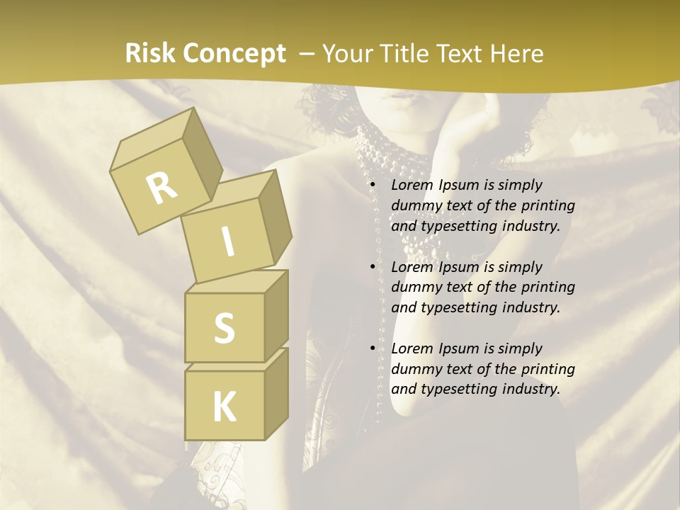 Lady Background Beautiful PowerPoint Template