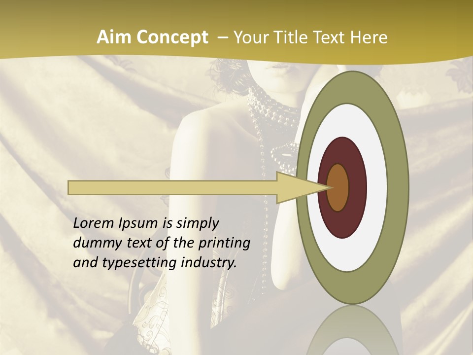 Lady Background Beautiful PowerPoint Template