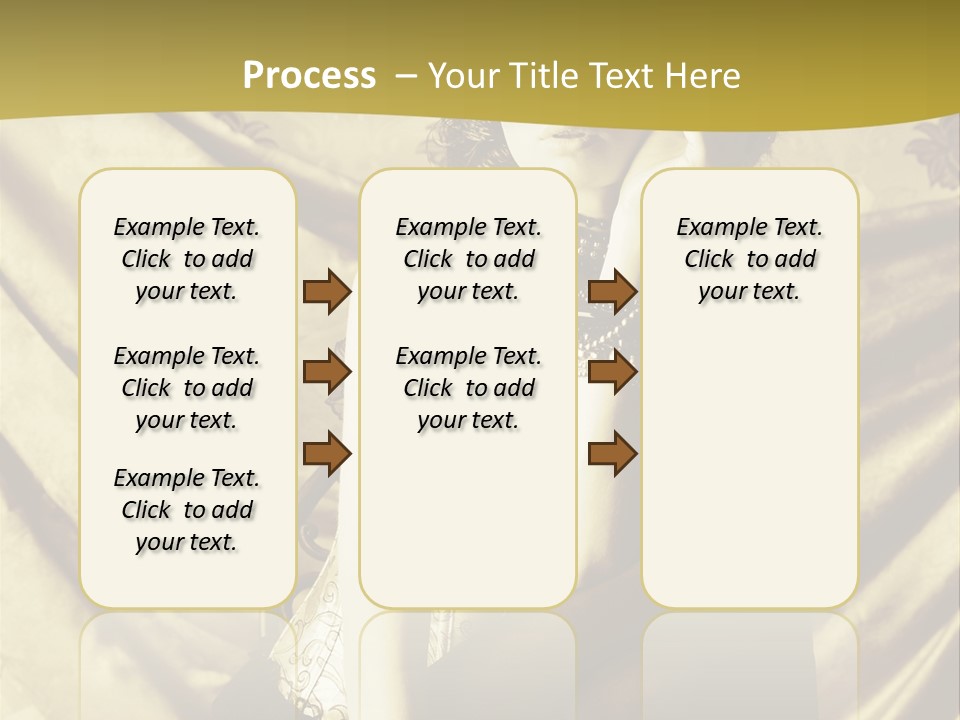 Lady Background Beautiful PowerPoint Template