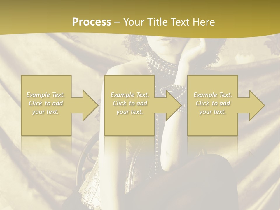 Lady Background Beautiful PowerPoint Template