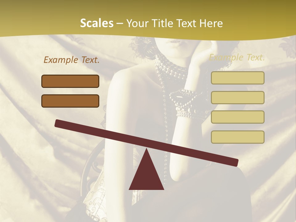 Lady Background Beautiful PowerPoint Template