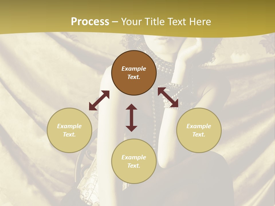 Lady Background Beautiful PowerPoint Template