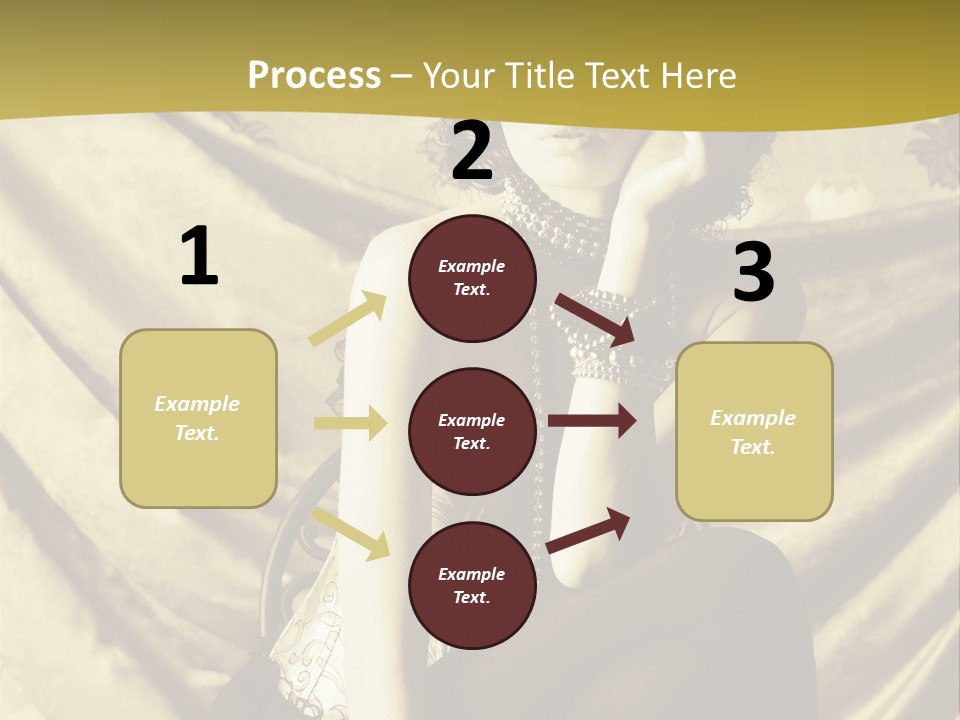 Lady Background Beautiful PowerPoint Template