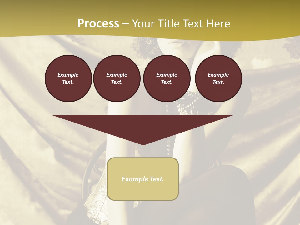 Lady Background Beautiful PowerPoint Template