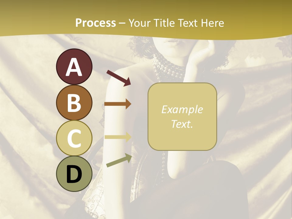 Lady Background Beautiful PowerPoint Template