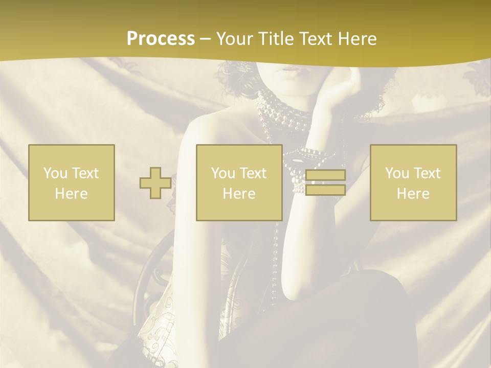 Lady Background Beautiful PowerPoint Template