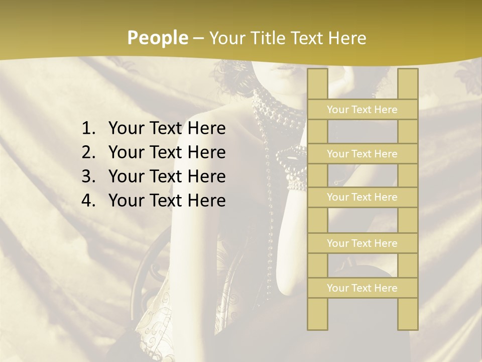 Lady Background Beautiful PowerPoint Template