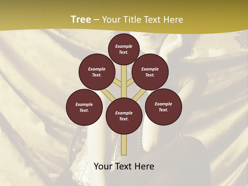 Lady Background Beautiful PowerPoint Template