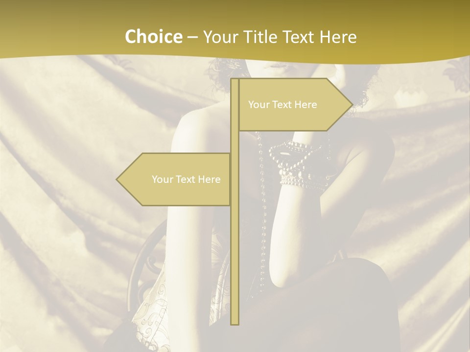 Lady Background Beautiful PowerPoint Template