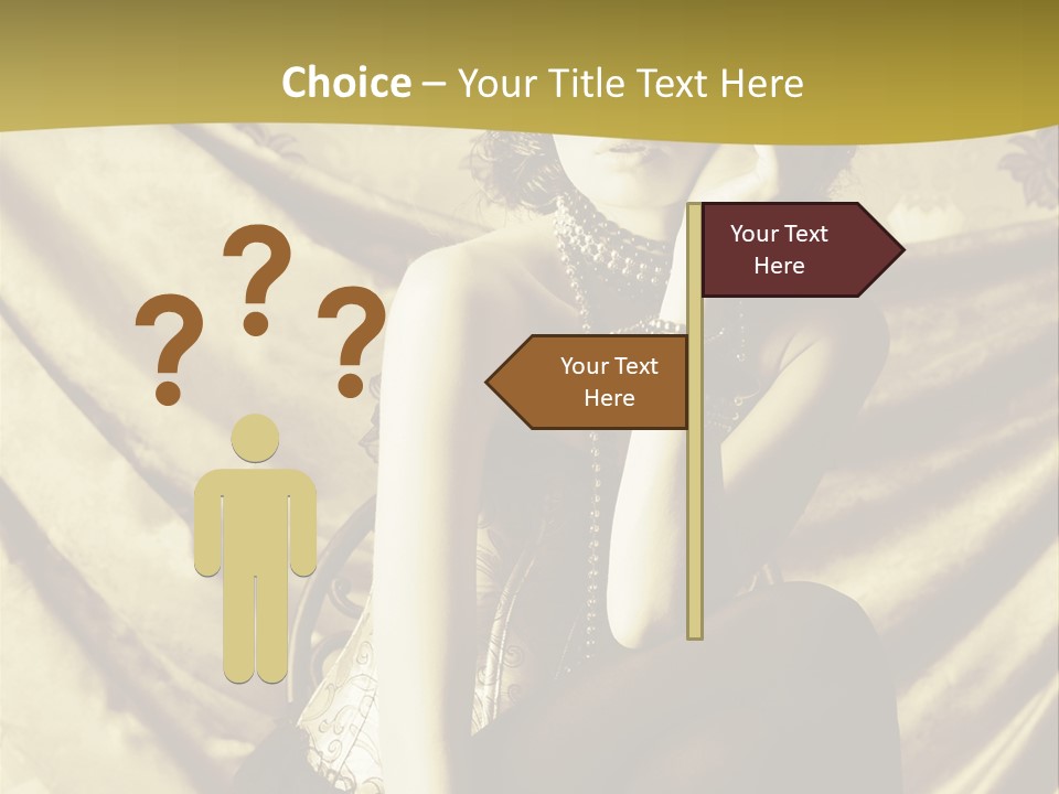 Lady Background Beautiful PowerPoint Template