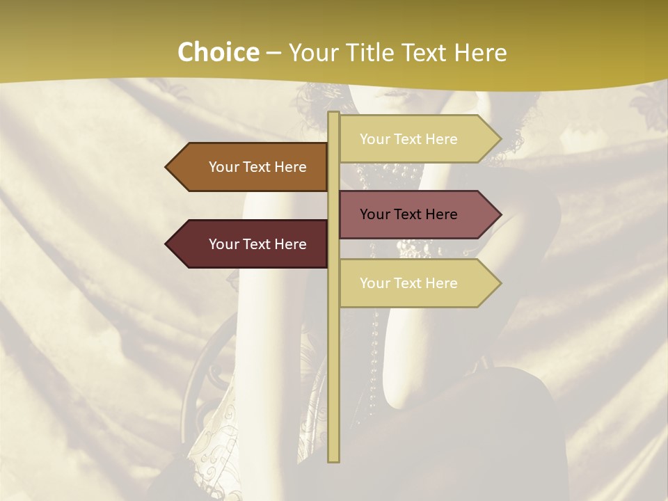 Lady Background Beautiful PowerPoint Template