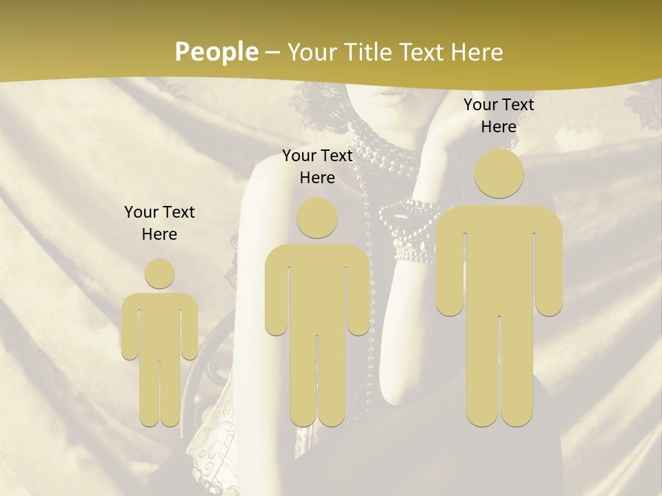 Lady Background Beautiful PowerPoint Template