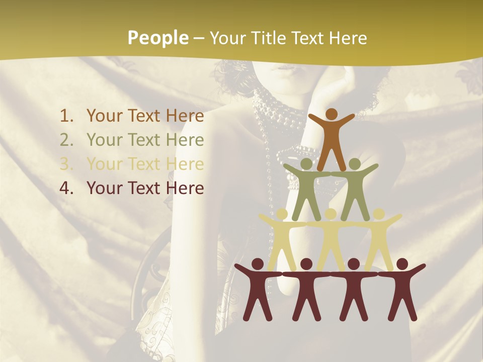 Lady Background Beautiful PowerPoint Template