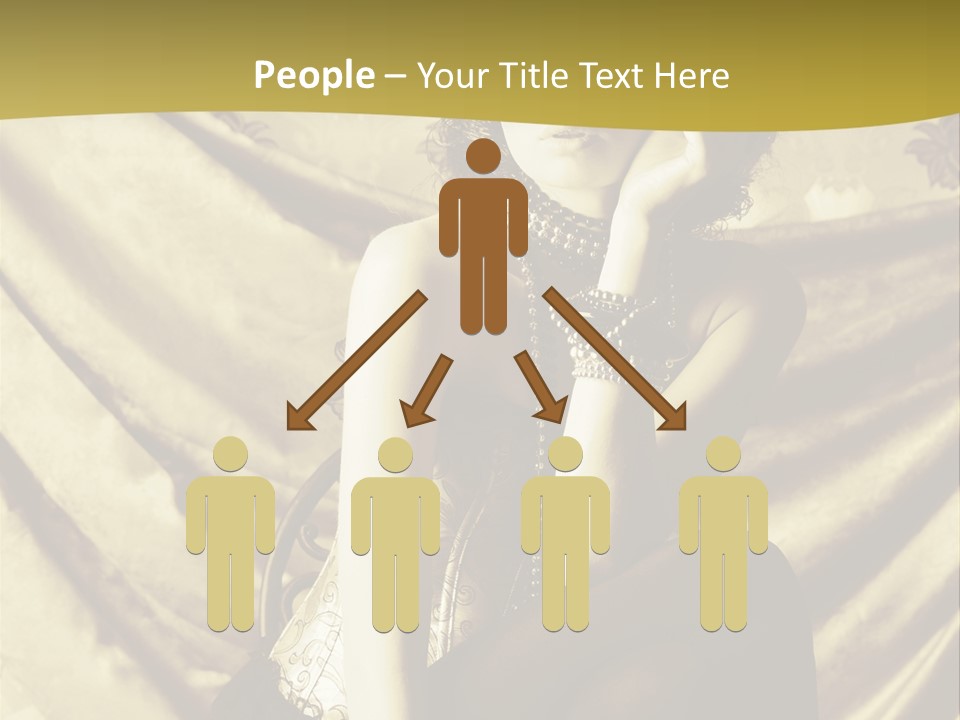 Lady Background Beautiful PowerPoint Template