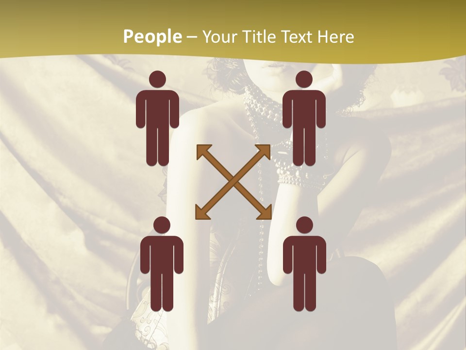 Lady Background Beautiful PowerPoint Template