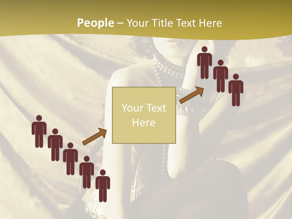 Lady Background Beautiful PowerPoint Template