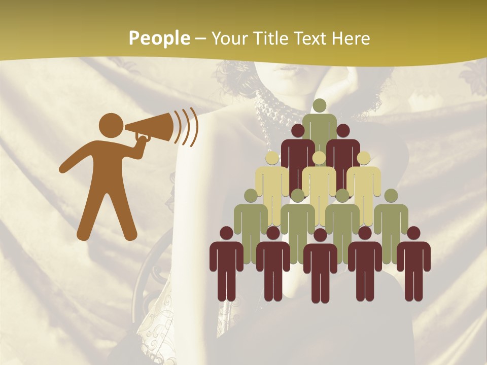 Lady Background Beautiful PowerPoint Template