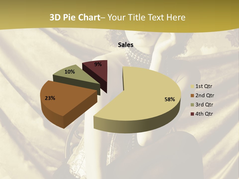 Lady Background Beautiful PowerPoint Template