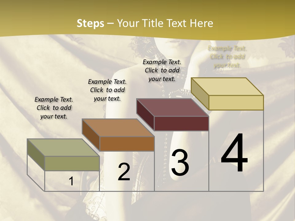 Lady Background Beautiful PowerPoint Template