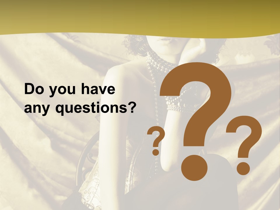 Lady Background Beautiful PowerPoint Template