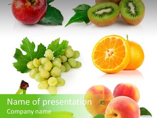 Cluster White Peach PowerPoint Template