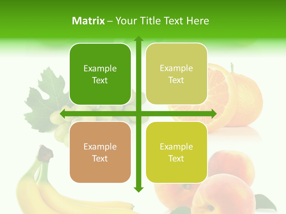 Cluster White Peach PowerPoint Template