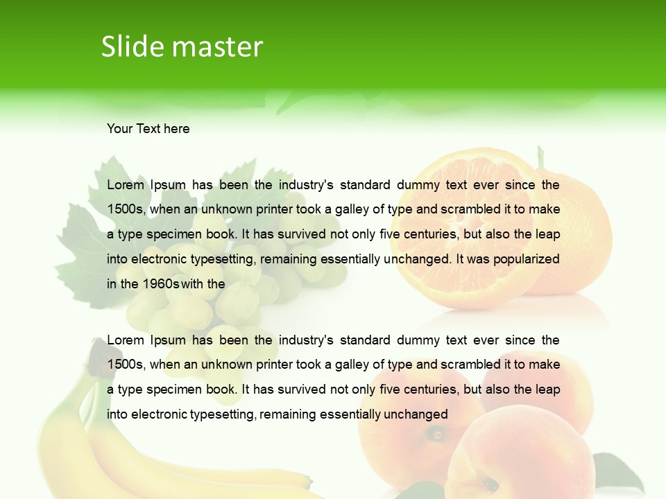 Cluster White Peach PowerPoint Template