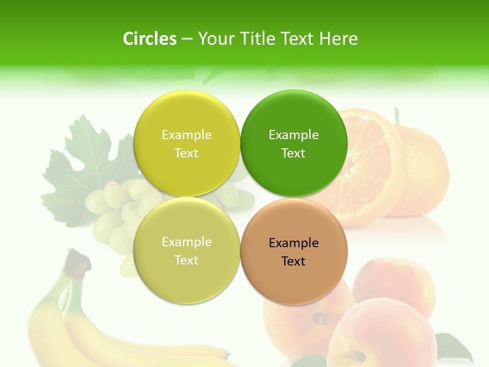 Cluster White Peach PowerPoint Template