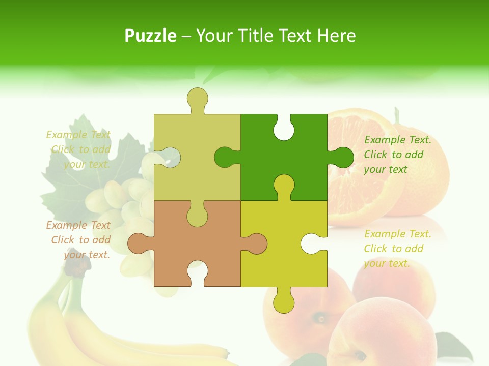 Cluster White Peach PowerPoint Template