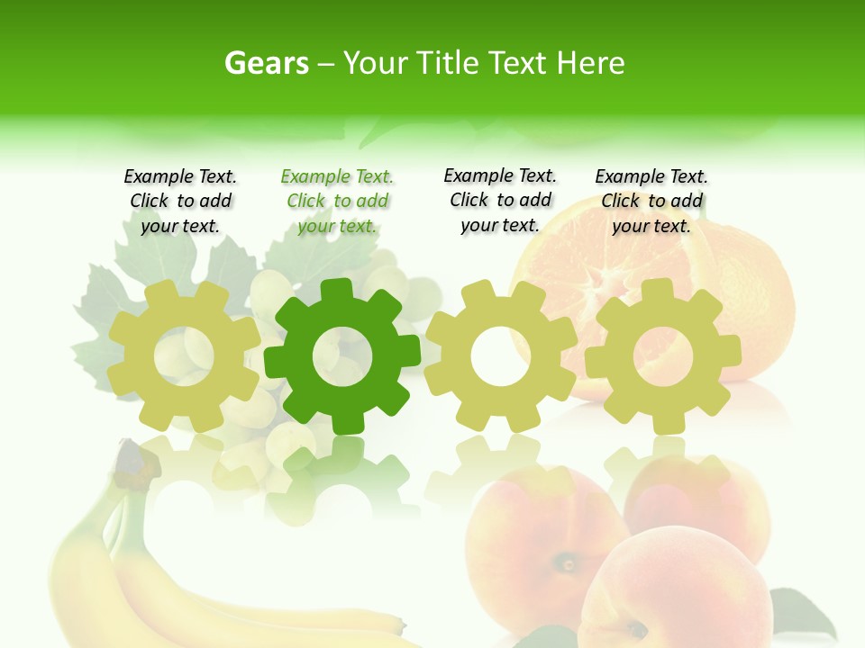 Cluster White Peach PowerPoint Template