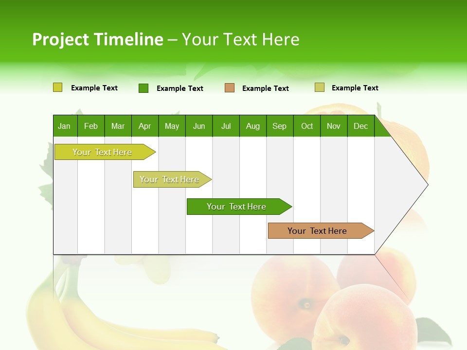 Cluster White Peach PowerPoint Template