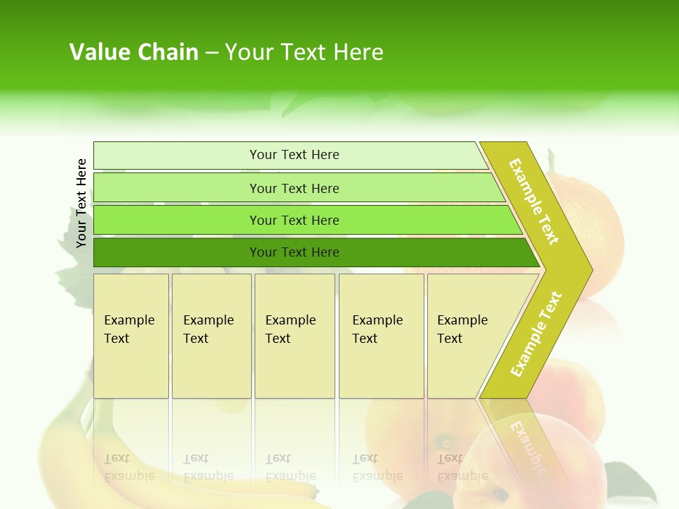 Cluster White Peach PowerPoint Template