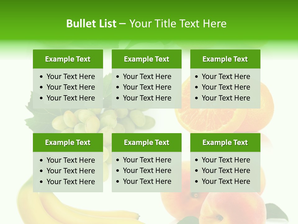 Cluster White Peach PowerPoint Template