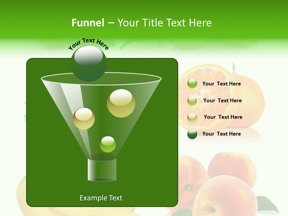 Cluster White Peach PowerPoint Template