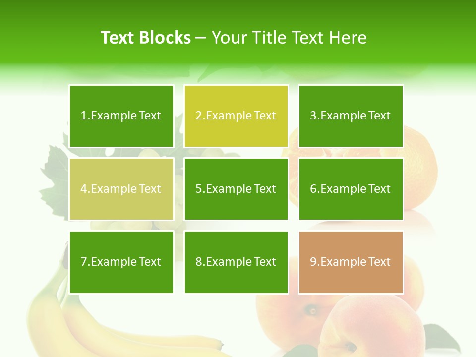 Cluster White Peach PowerPoint Template