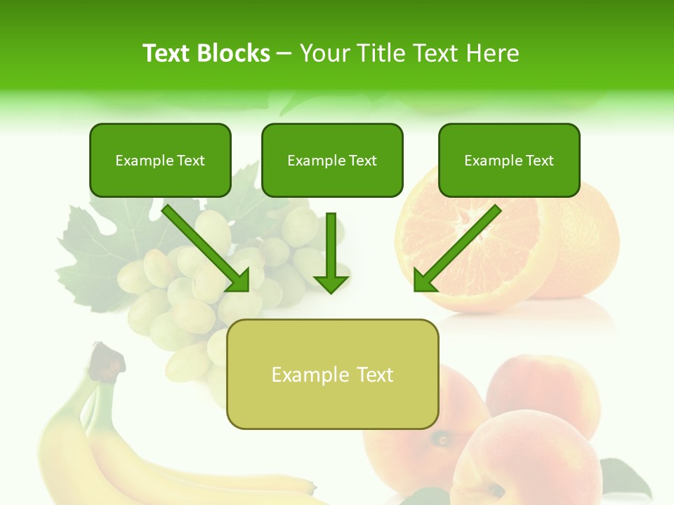 Cluster White Peach PowerPoint Template