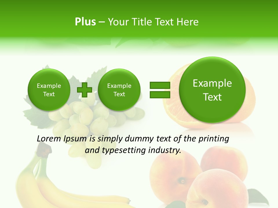 Cluster White Peach PowerPoint Template