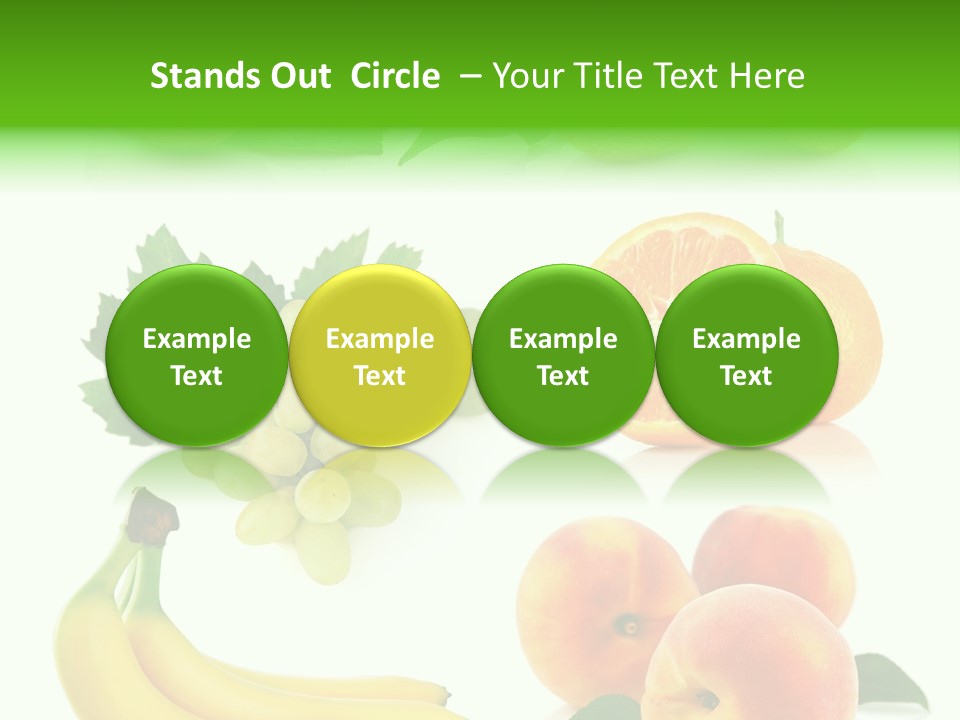 Cluster White Peach PowerPoint Template