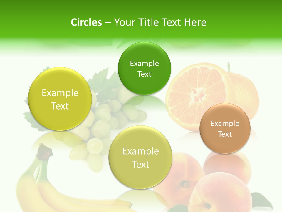 Cluster White Peach PowerPoint Template