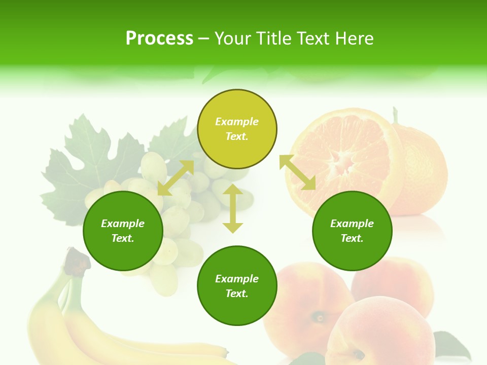 Cluster White Peach PowerPoint Template