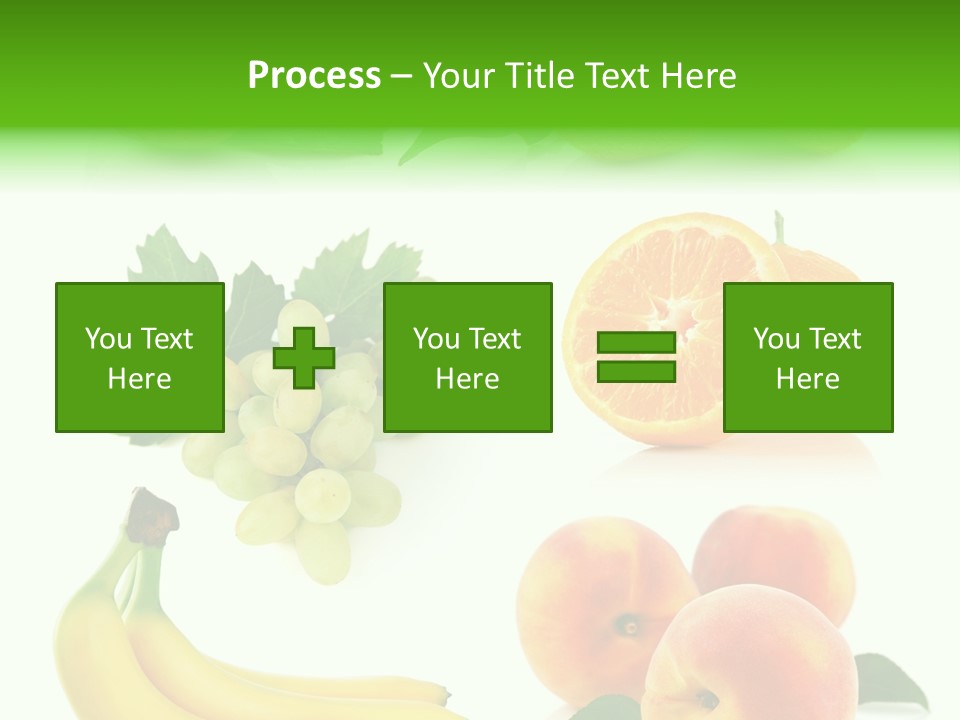 Cluster White Peach PowerPoint Template