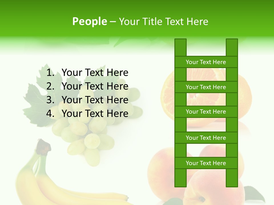 Cluster White Peach PowerPoint Template