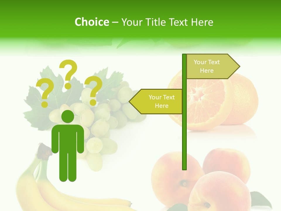 Cluster White Peach PowerPoint Template