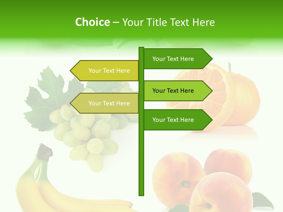 Cluster White Peach PowerPoint Template