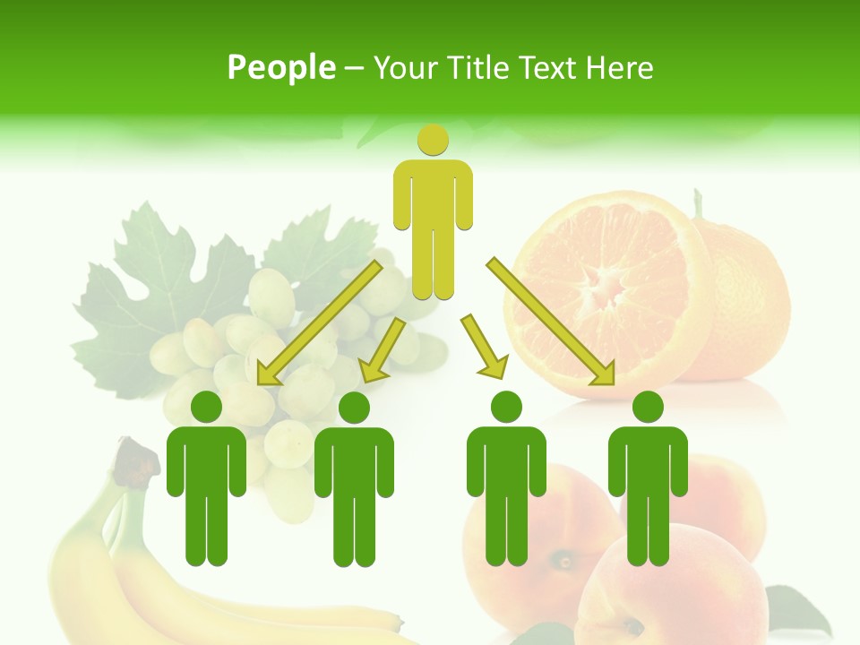 Cluster White Peach PowerPoint Template