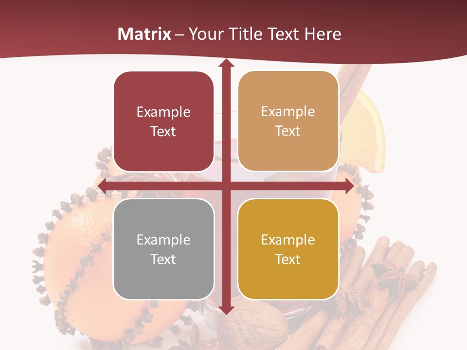 Winter Xmas Orange PowerPoint Template