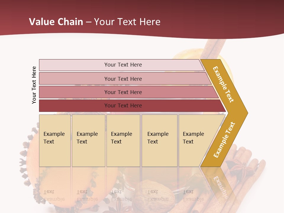 Winter Xmas Orange PowerPoint Template