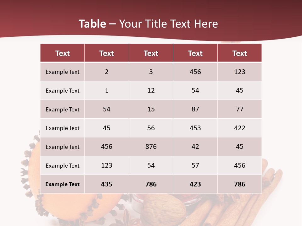 Winter Xmas Orange PowerPoint Template